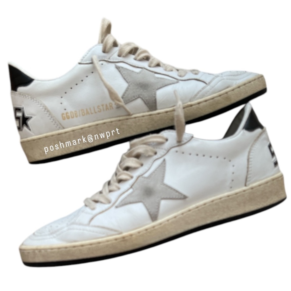 GOLDEN GOOSE Ball Star Ballstar White Black Sneakers 37 7 - Picture 9 of 16